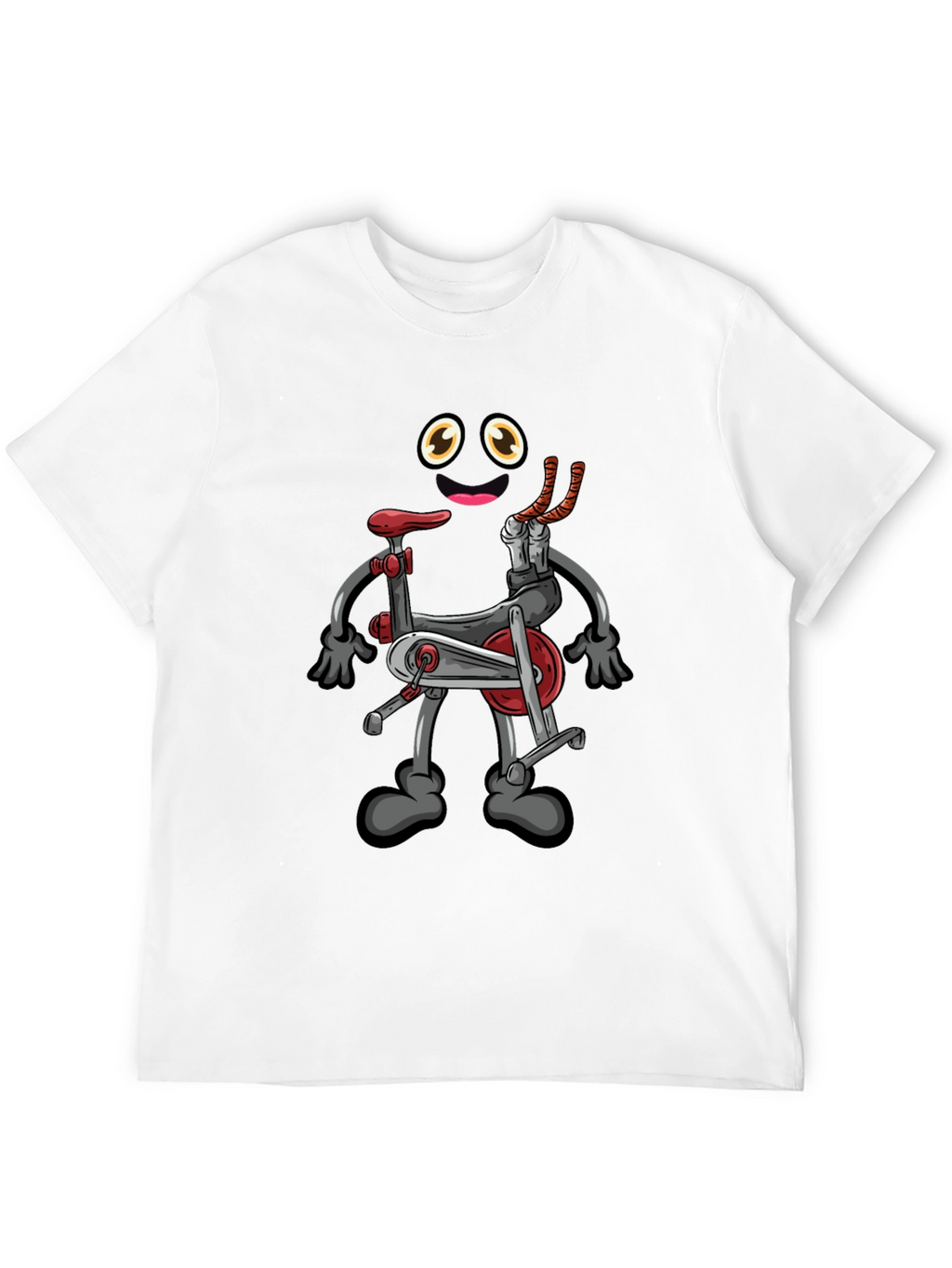 Cartoon Exercise Bike Graphic Tee