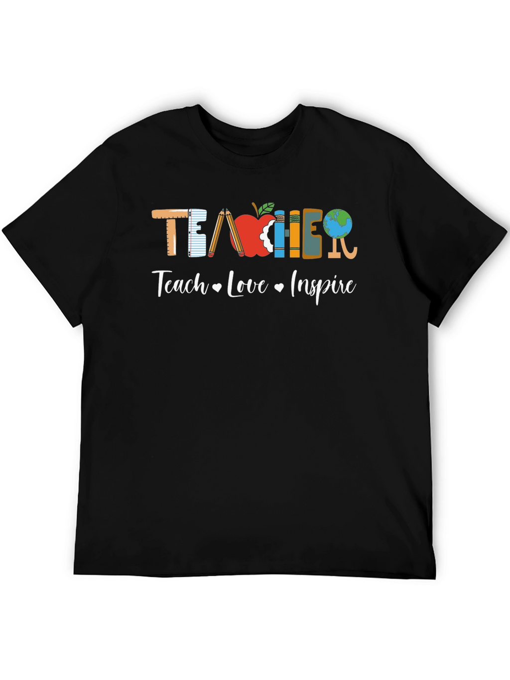 Teacher Teach Love Inspire Graphic Tee