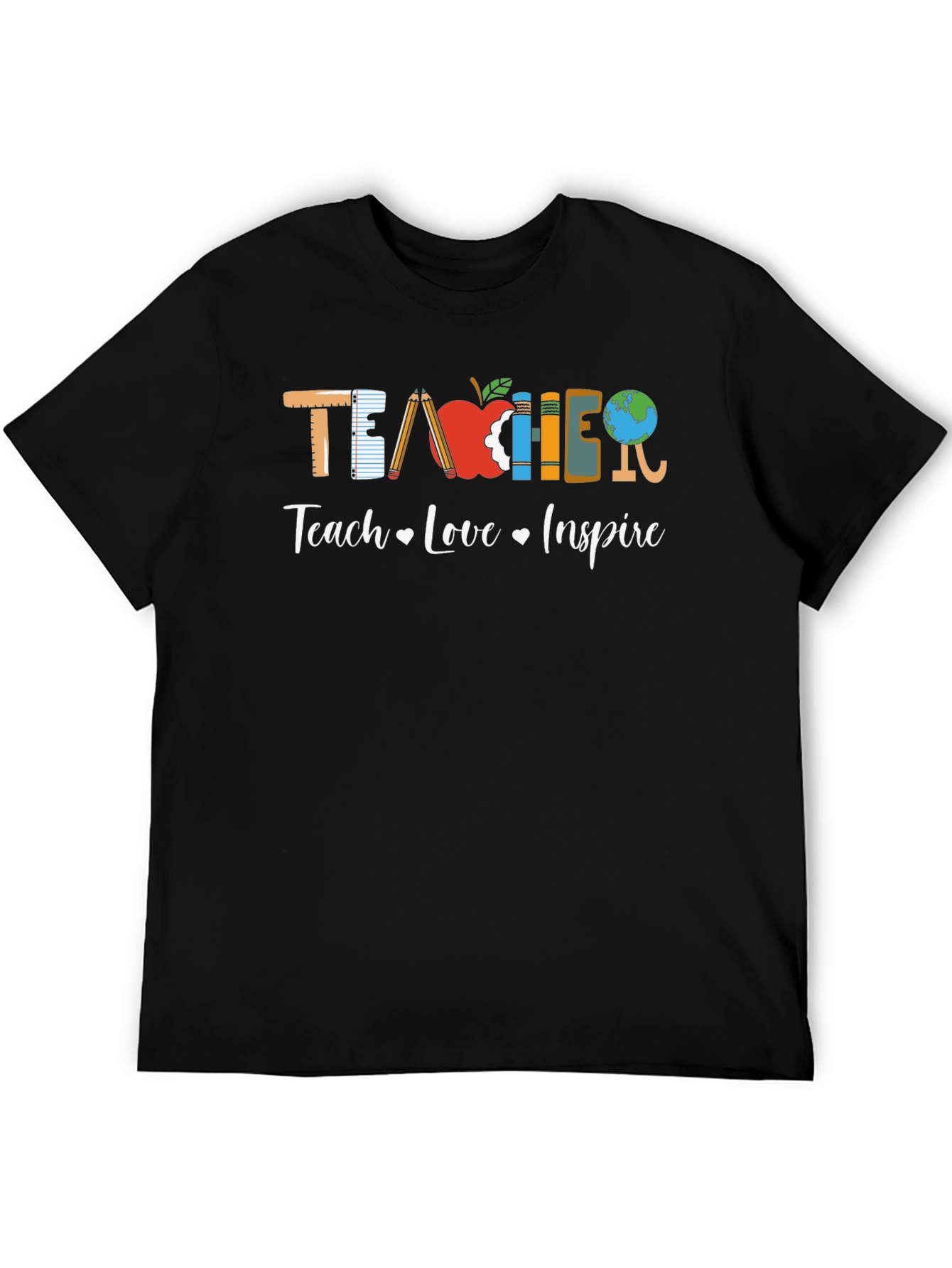 Teacher Teach Love Inspire Graphic Tee