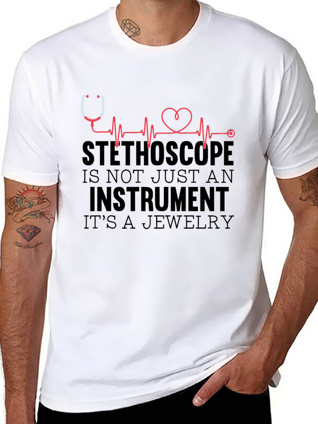 Stethoscope Jewelry Graphic Tee