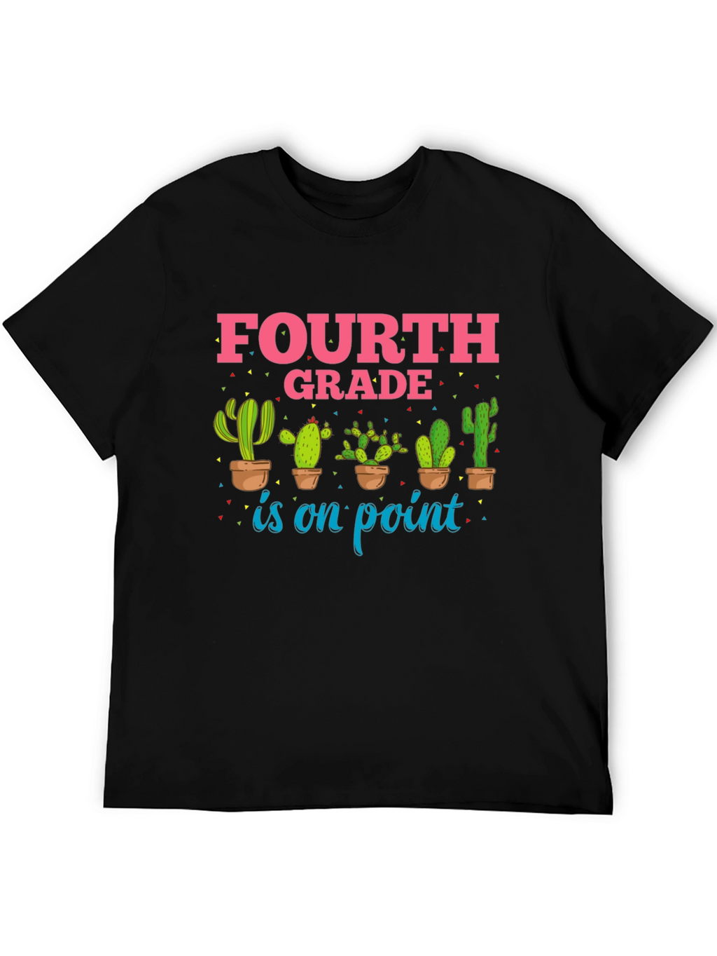 Fourth Grade Cactus Graphic T-Shirt