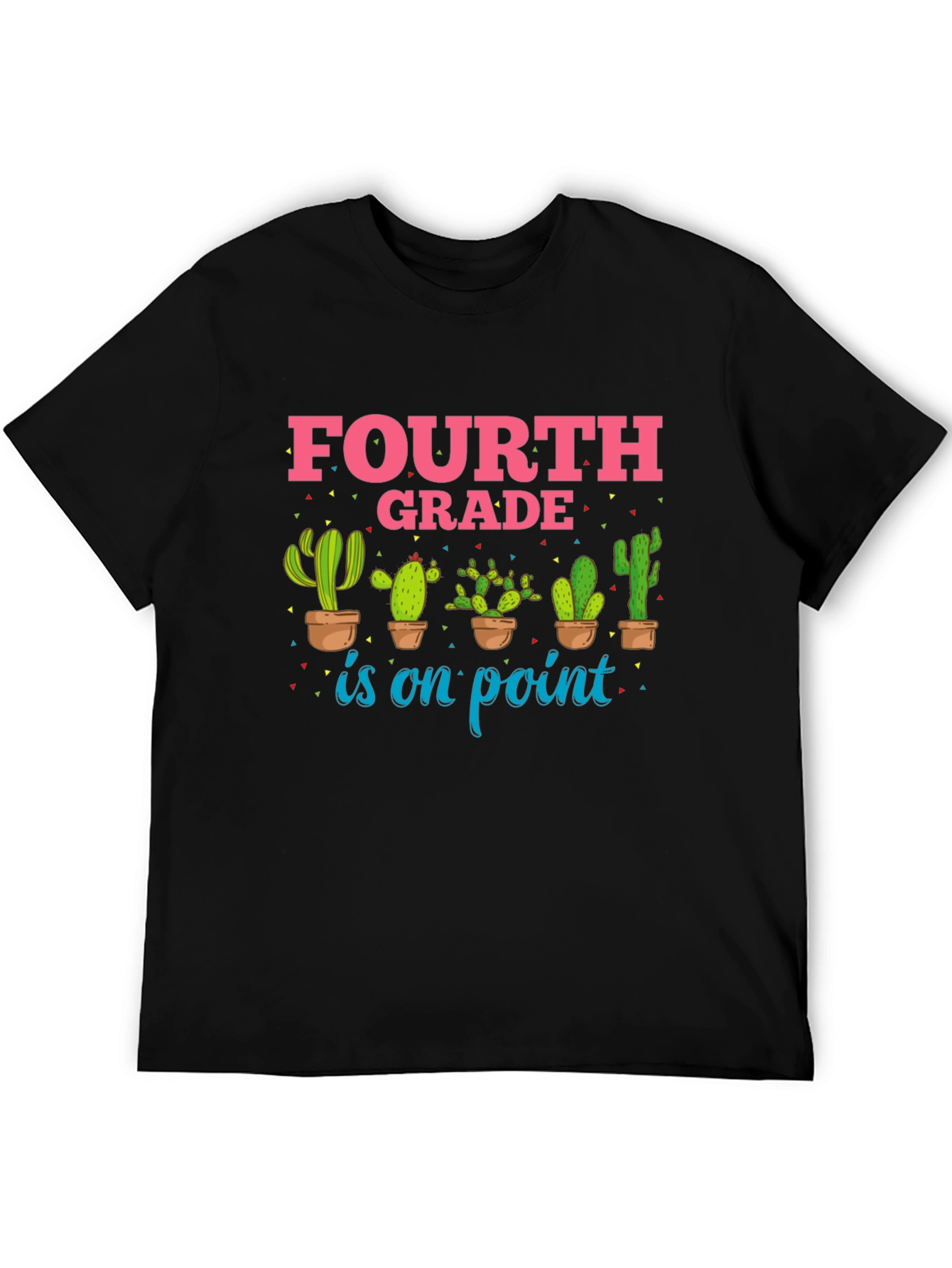 Fourth Grade Cactus Graphic T-Shirt