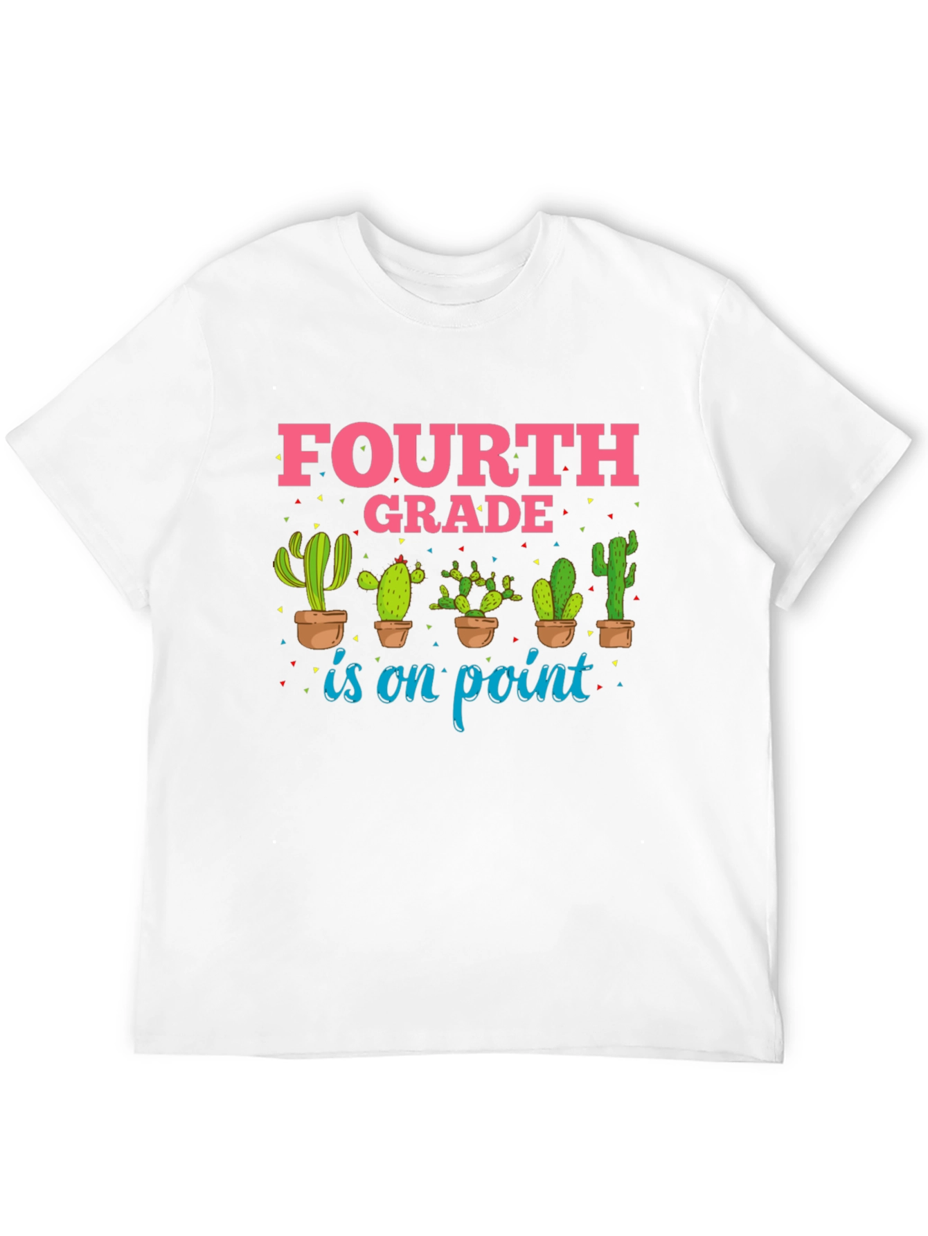 Fourth Grade Cactus Graphic T-Shirt