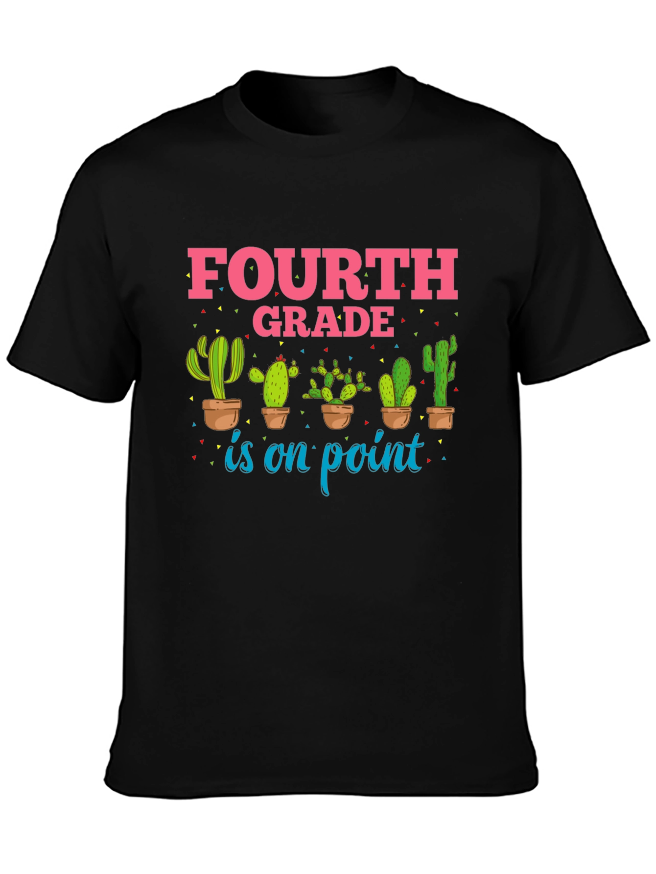 Fourth Grade Cactus Graphic T-Shirt