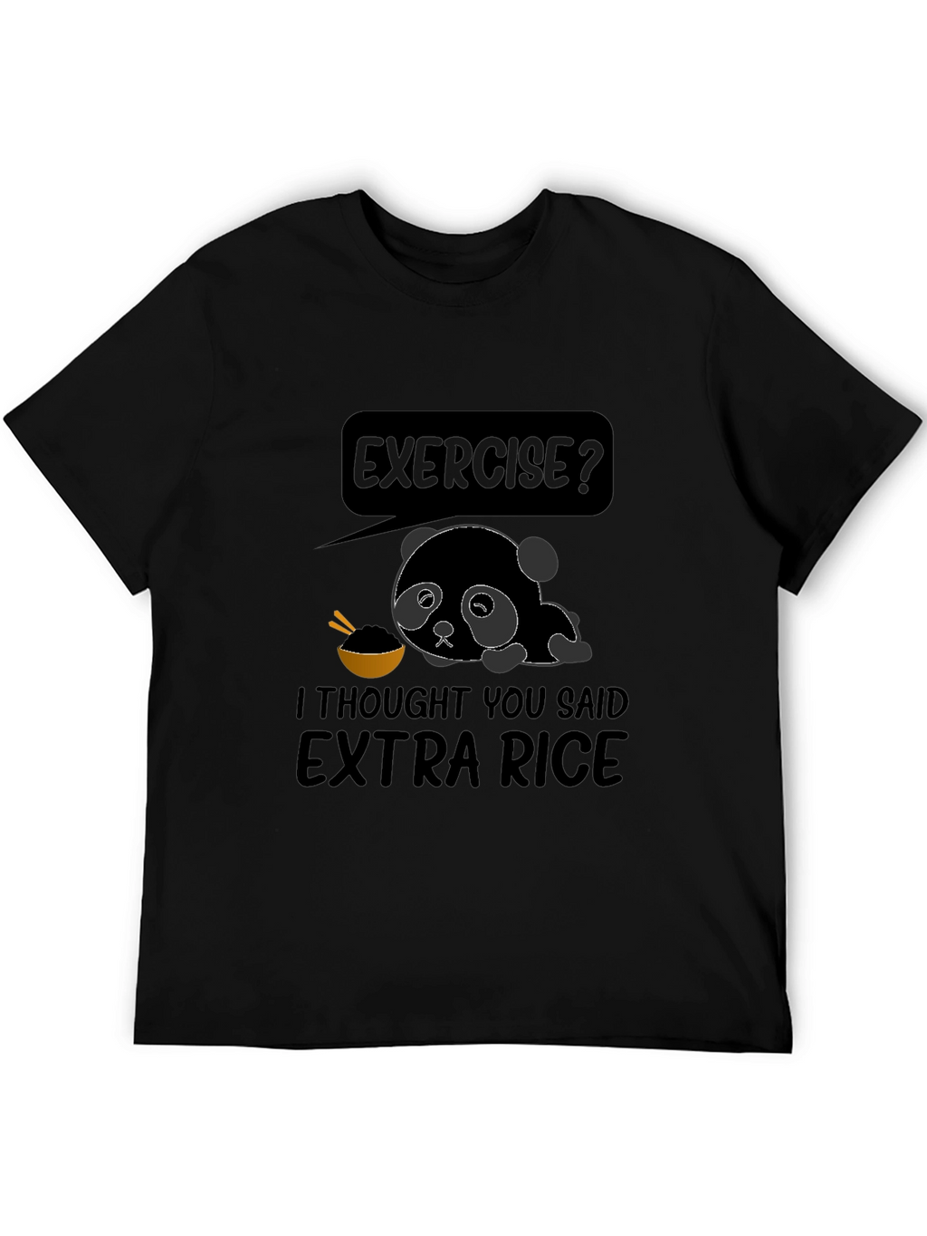 Extra Rice Panda Graphic T-Shirt