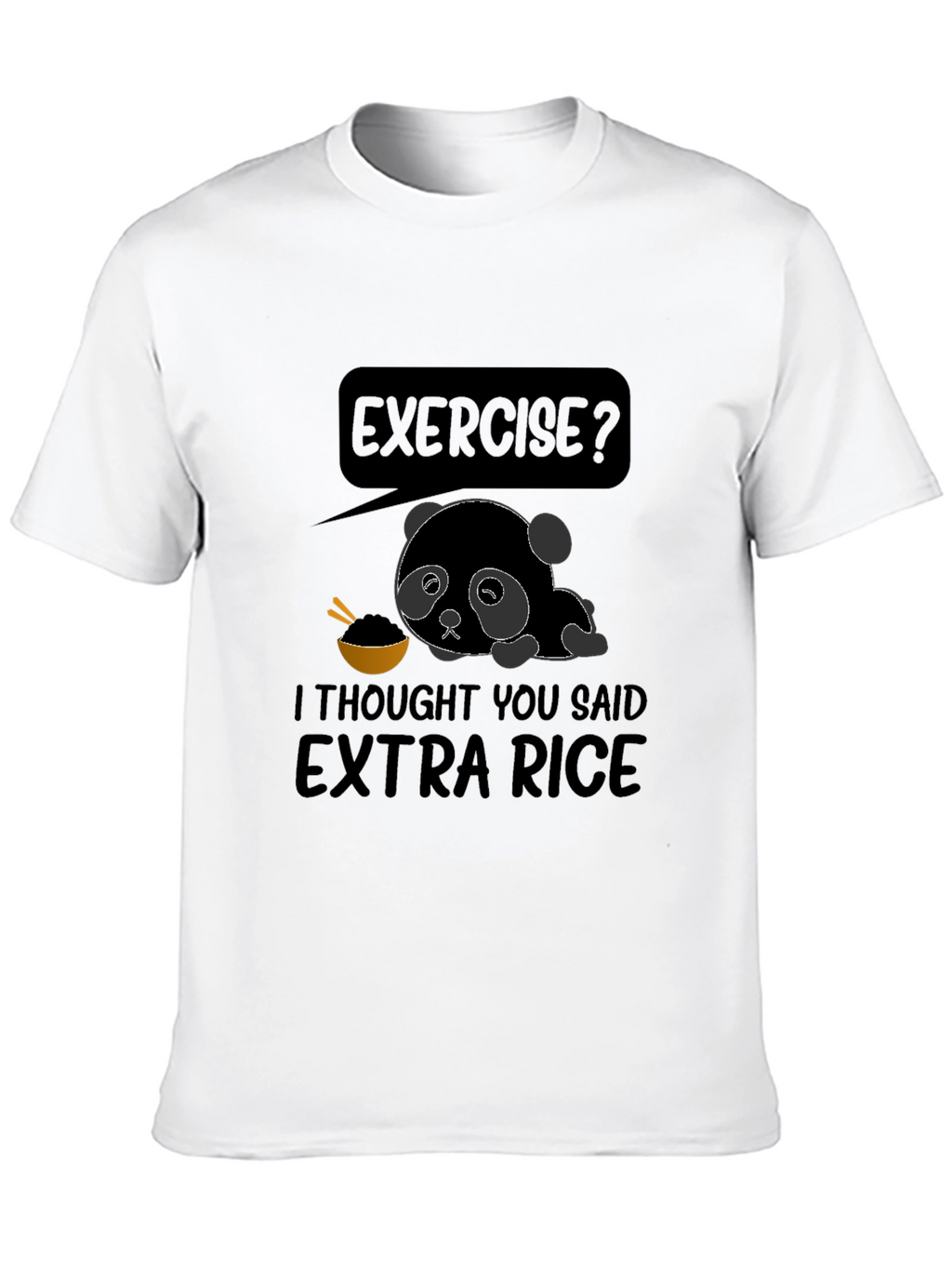 Extra Rice Panda Graphic T-Shirt