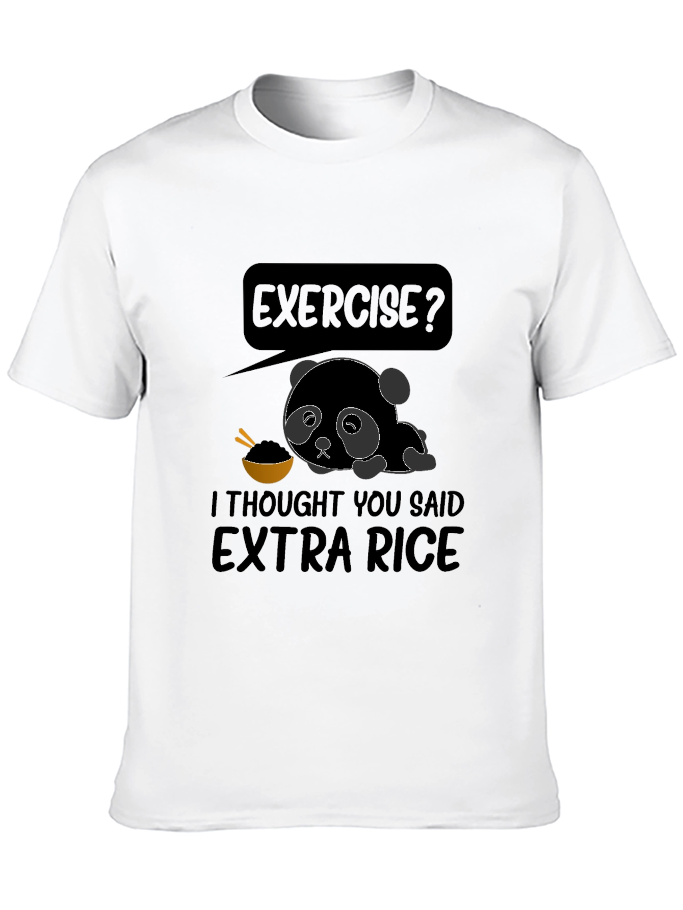Extra Rice Panda Graphic T-Shirt