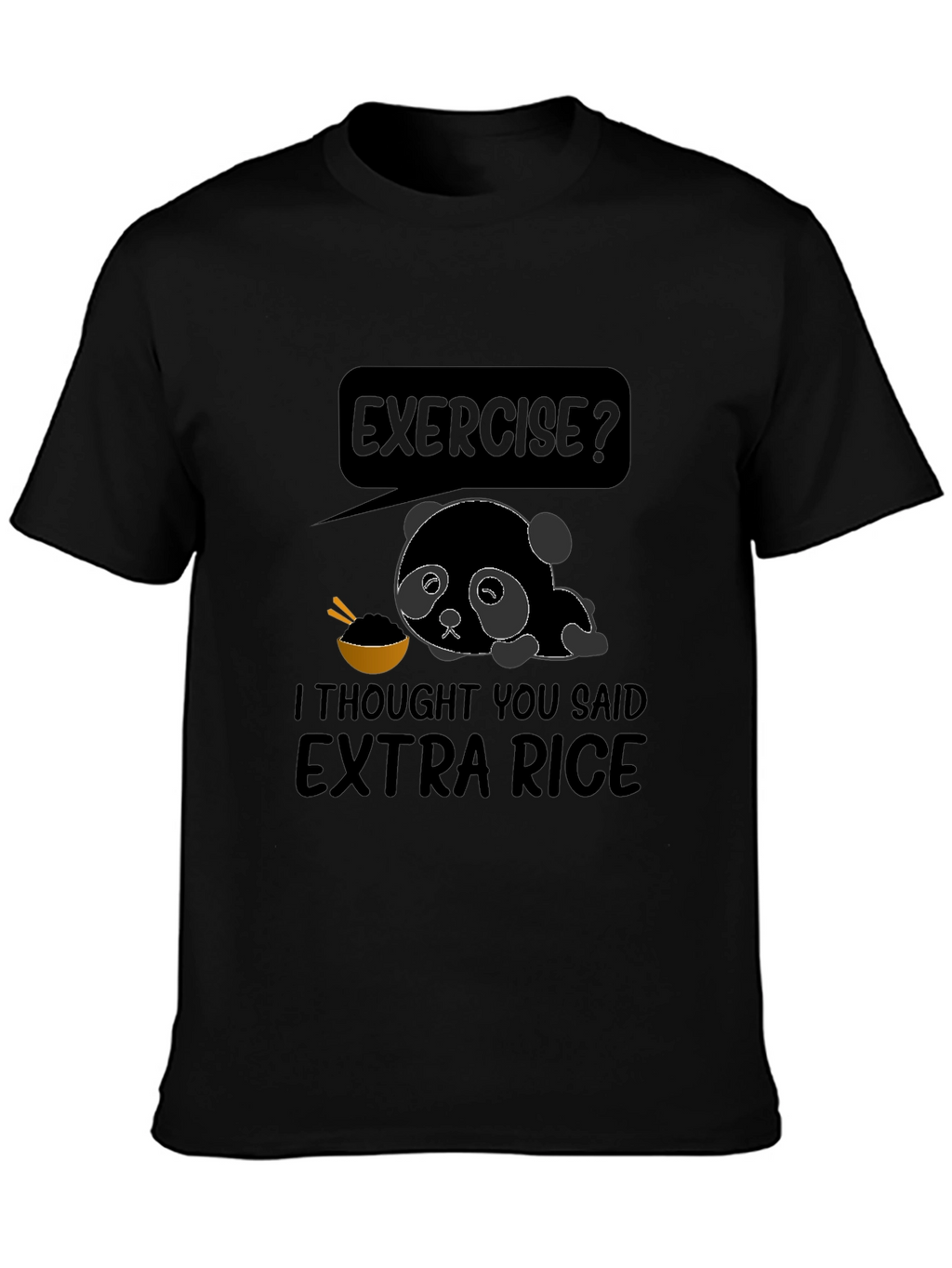 Extra Rice Panda Graphic T-Shirt