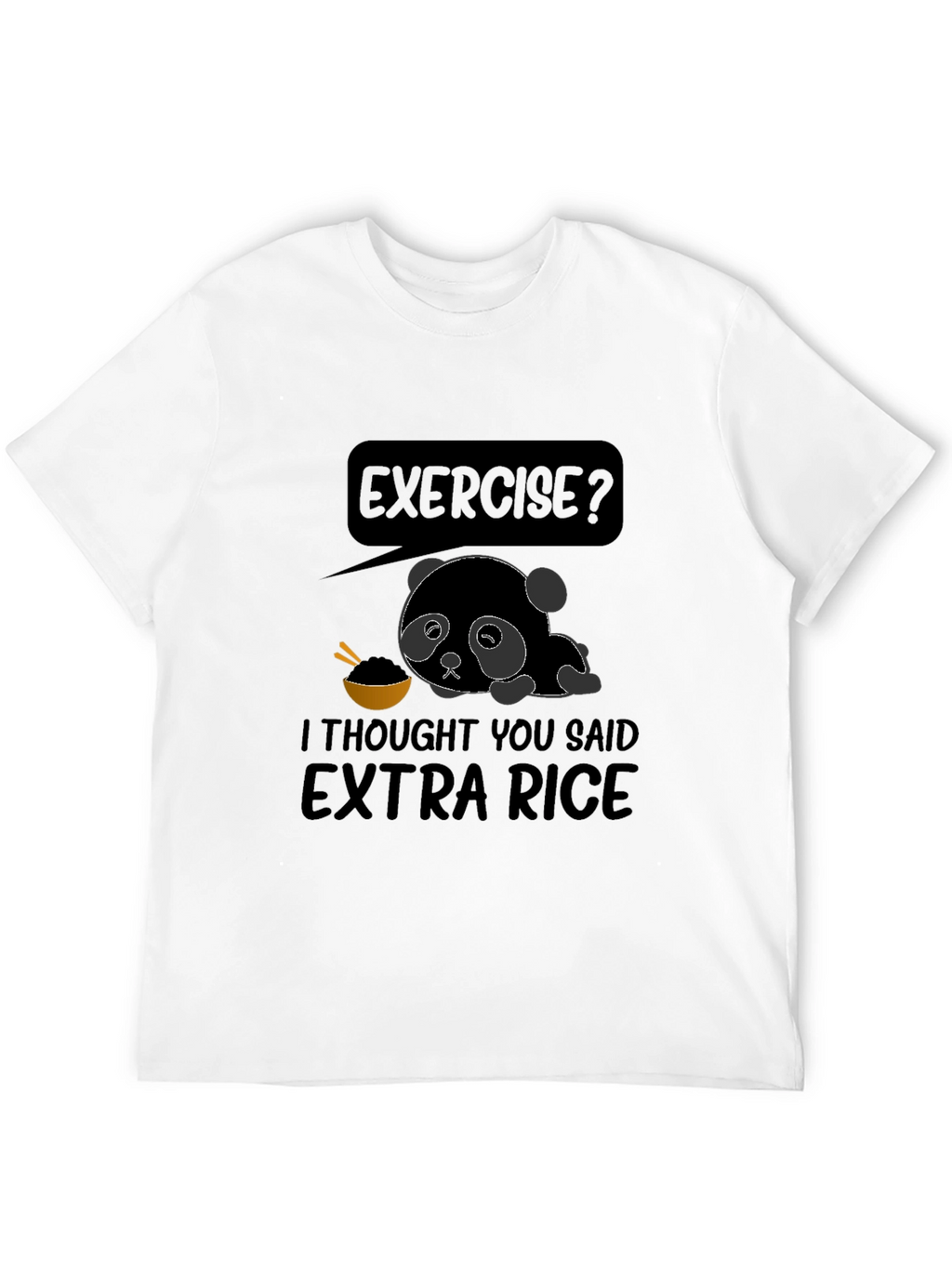 Extra Rice Panda Graphic T-Shirt
