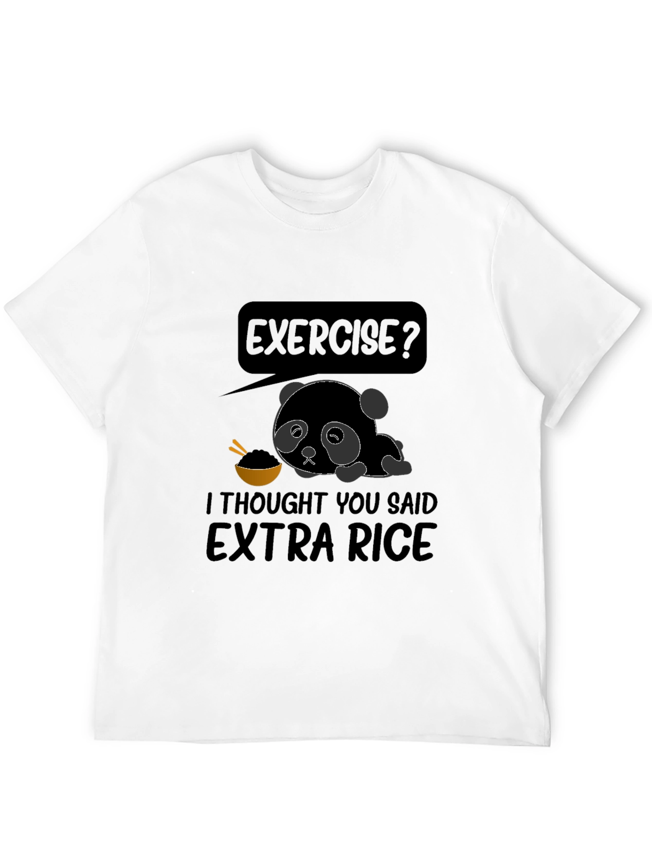Extra Rice Panda Graphic T-Shirt