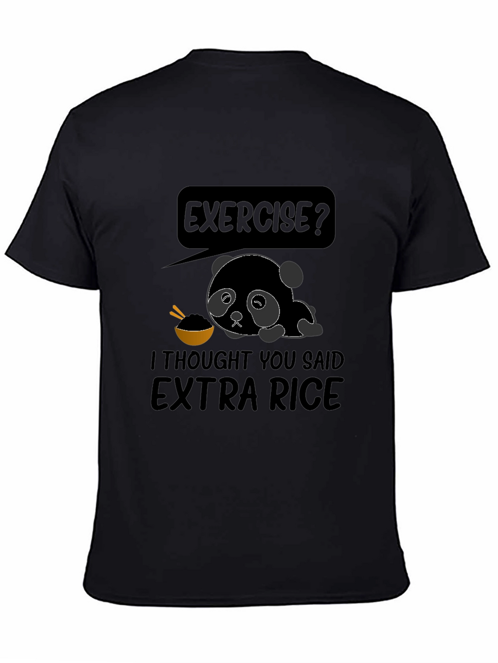 Extra Rice Panda Graphic T-Shirt