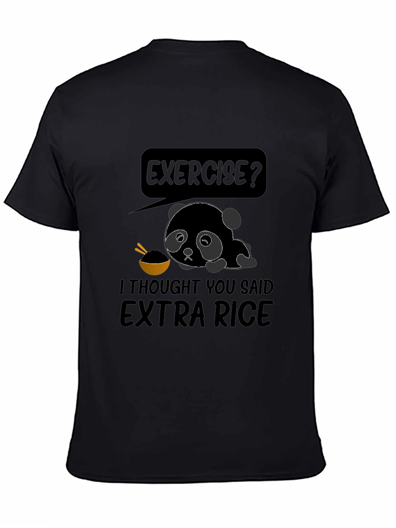 Extra Rice Panda Graphic T-Shirt