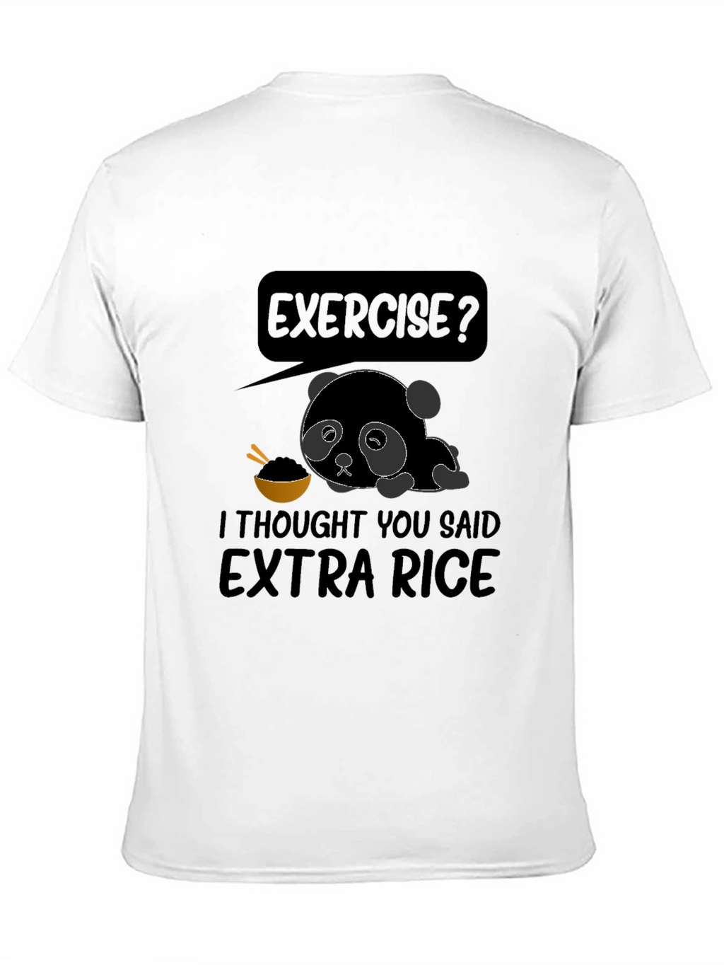 Extra Rice Panda Graphic T-Shirt
