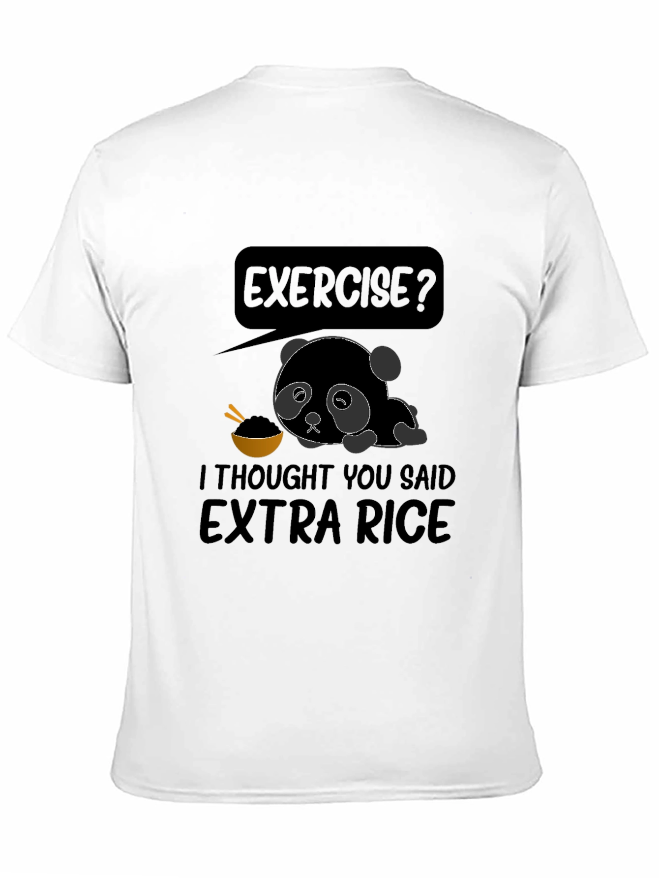 Extra Rice Panda Graphic T-Shirt