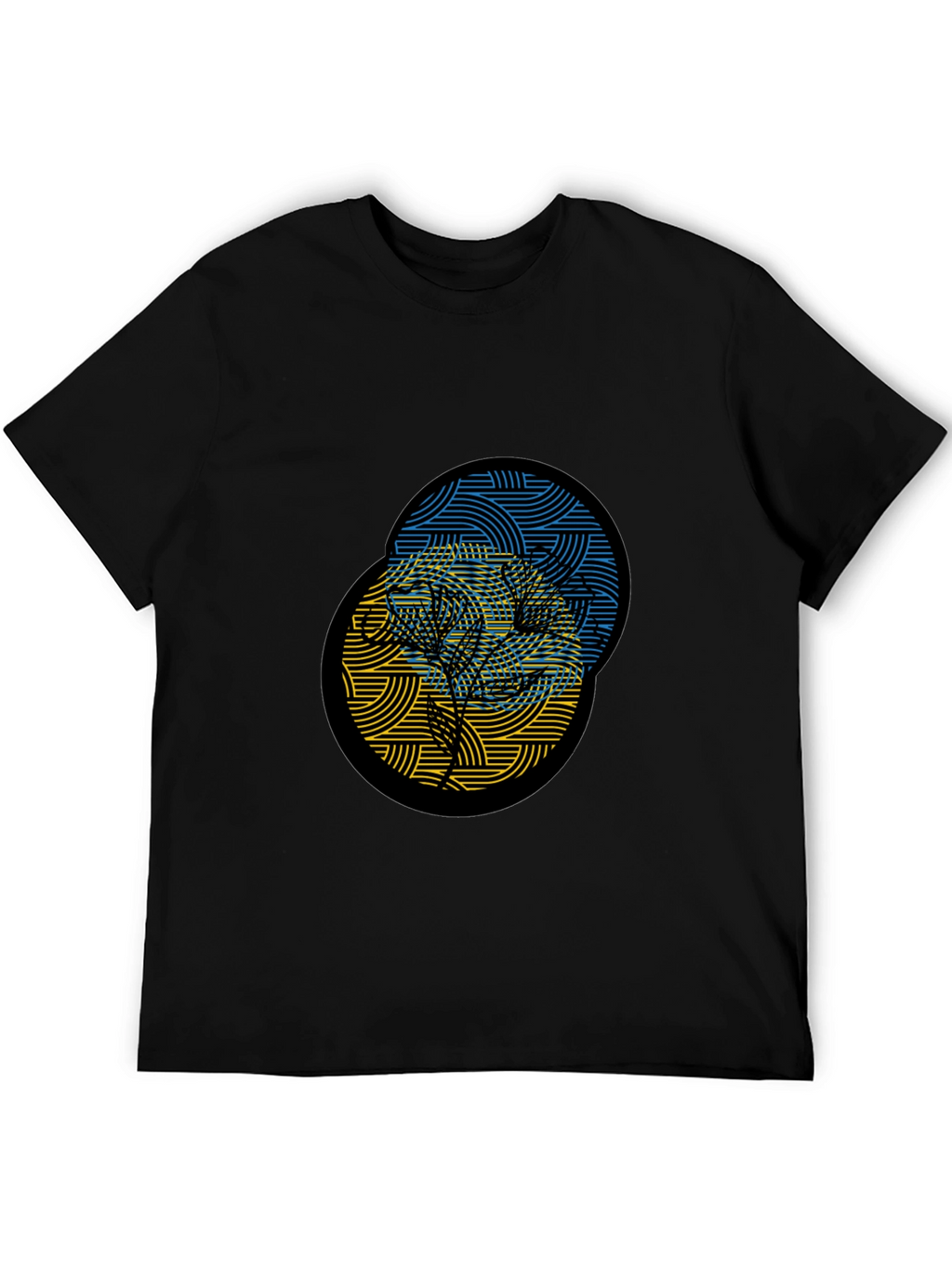 Ukraine Tree Black T-Shirt