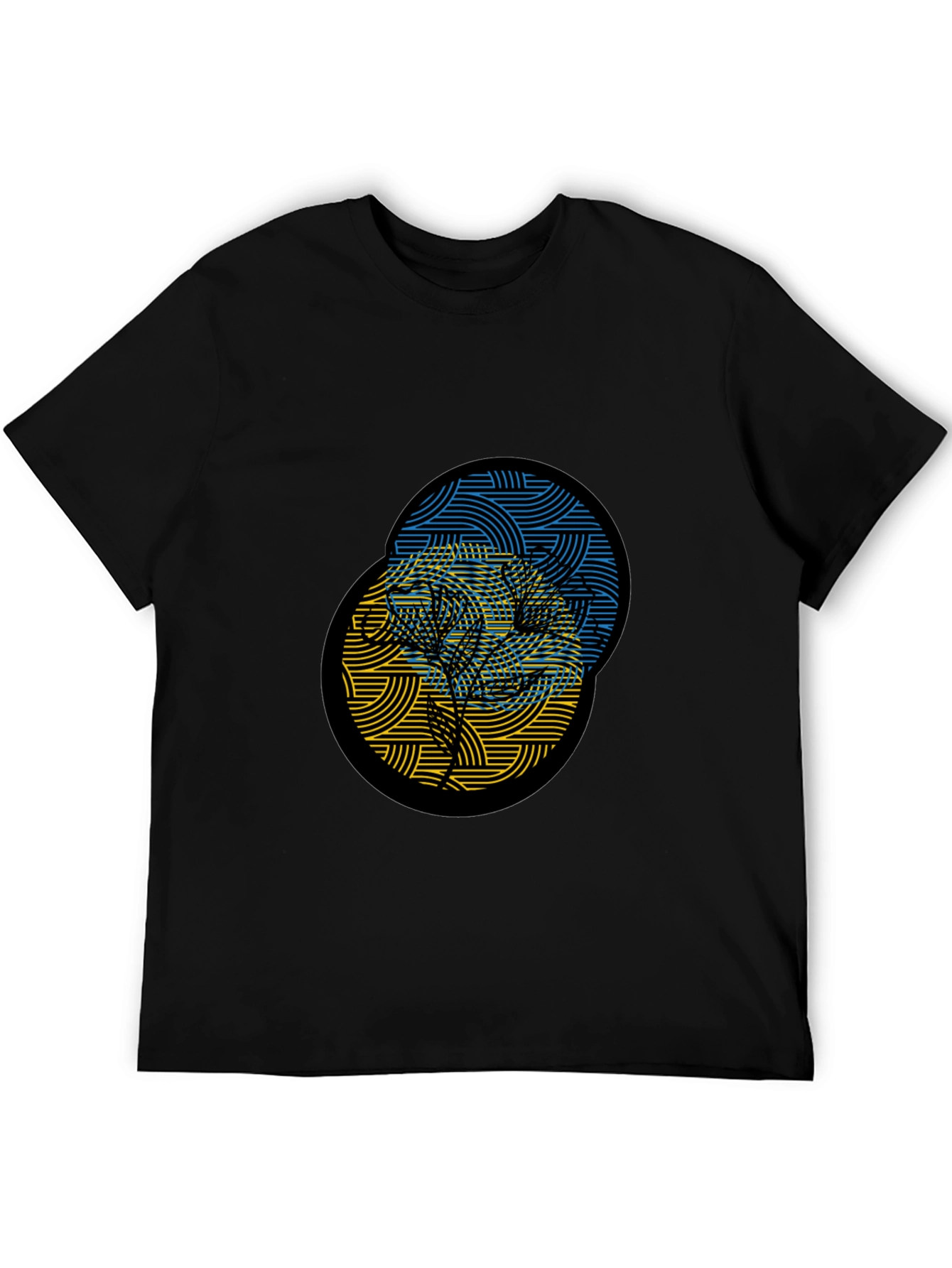 Ukraine Tree Black T-Shirt