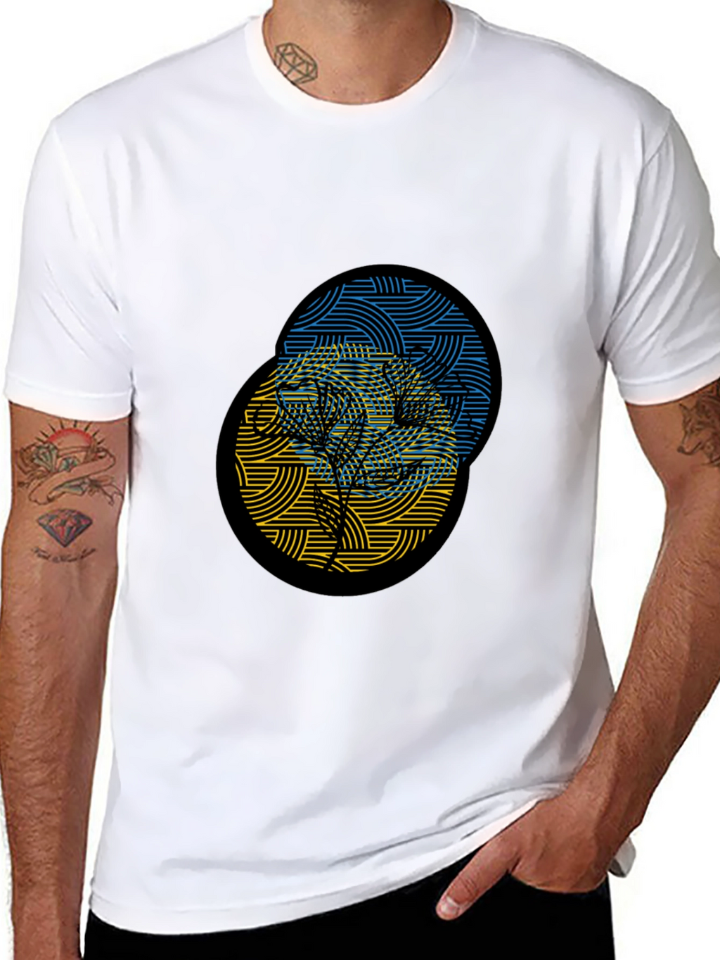 Ukraine Tree Black T-Shirt