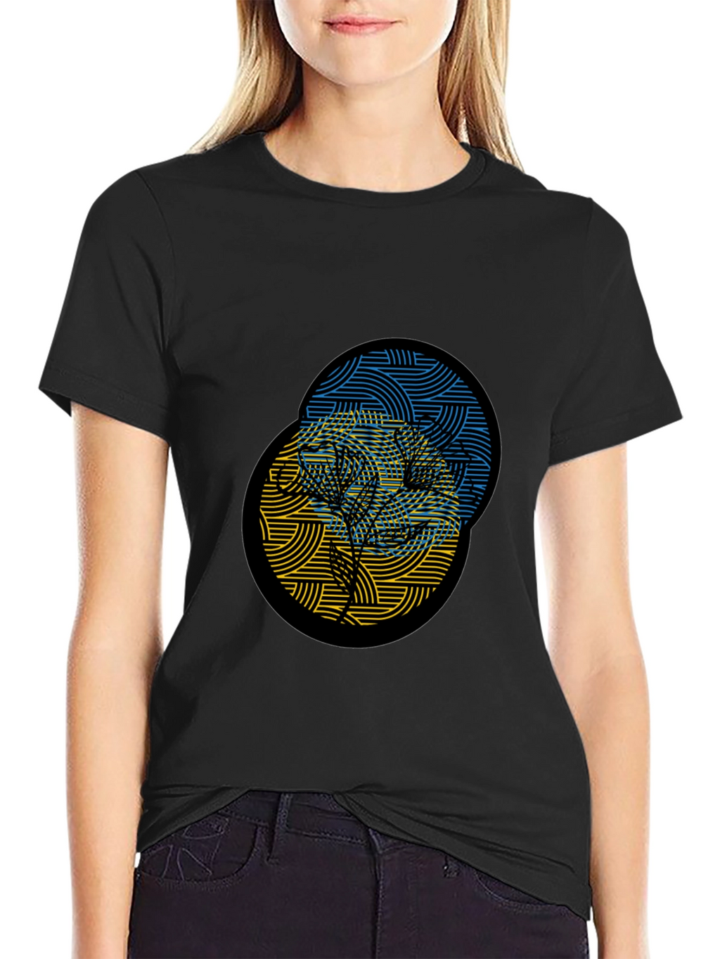 Ukraine Tree Black T-Shirt