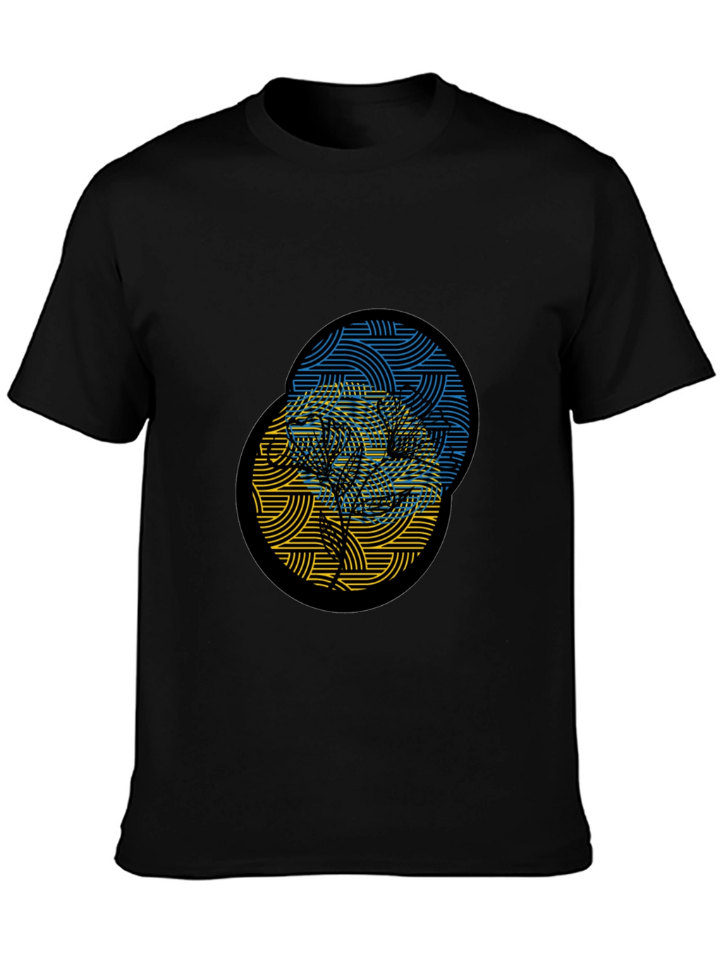 Ukraine Tree Black T-Shirt