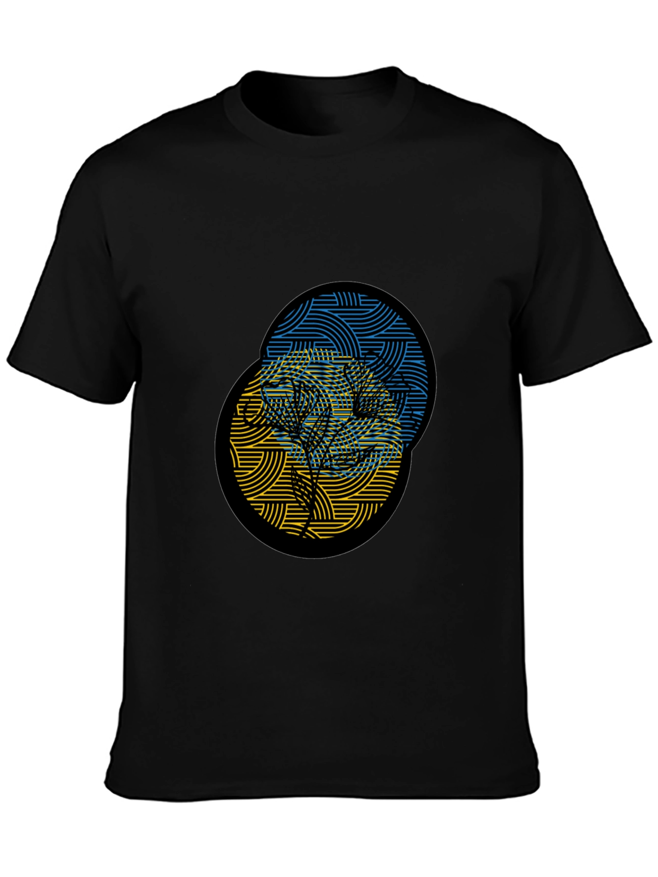 Ukraine Tree Black T-Shirt