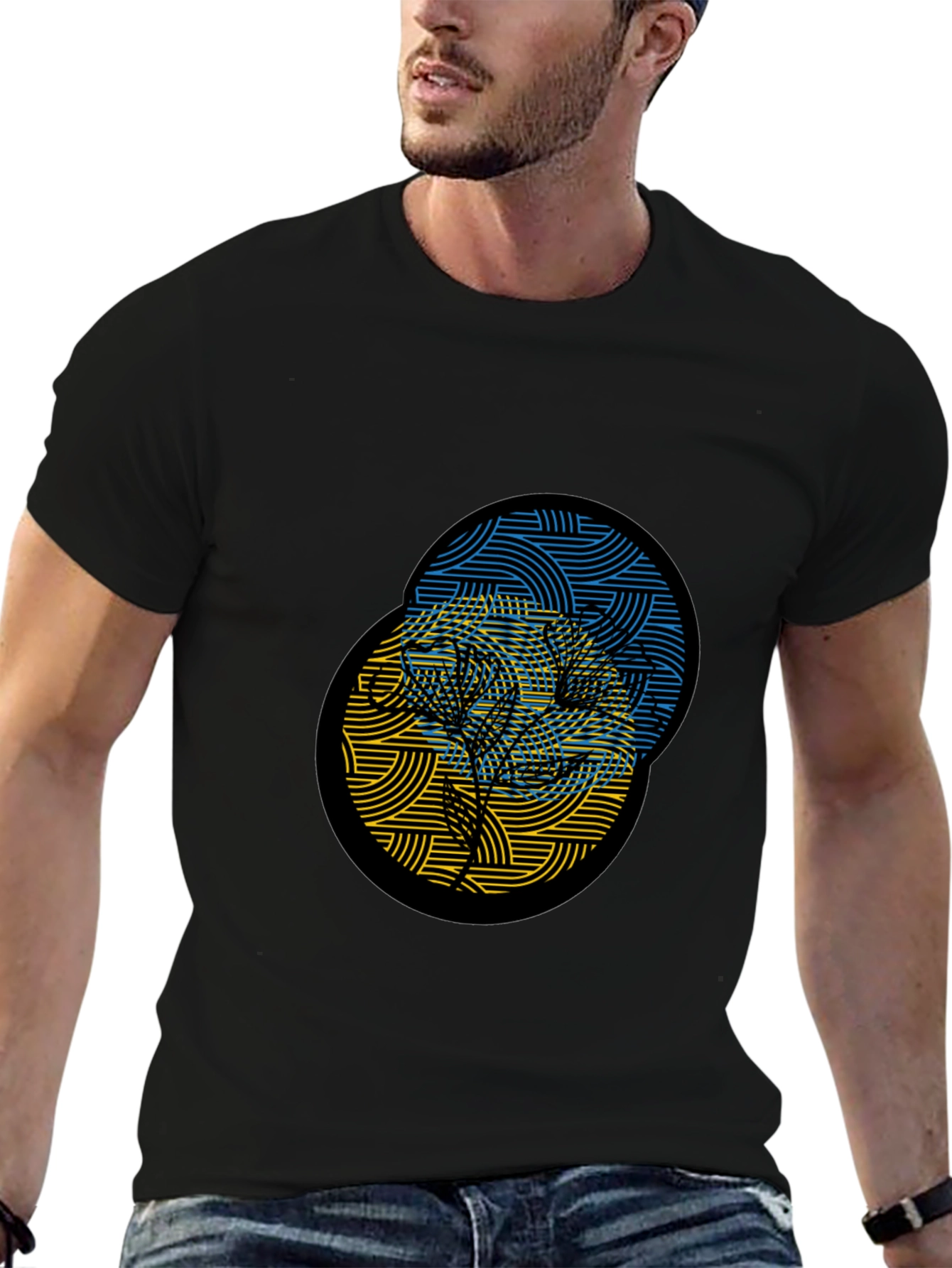 Ukraine Tree Black T-Shirt