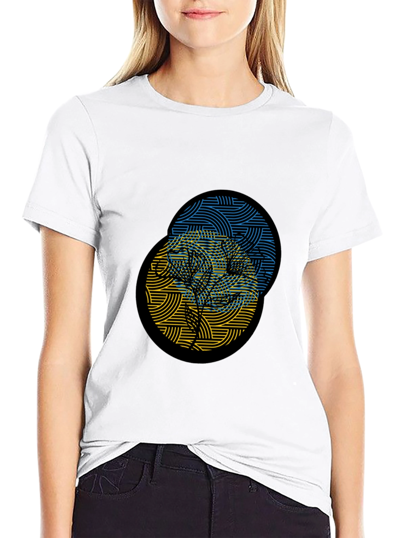 Ukraine Tree Black T-Shirt