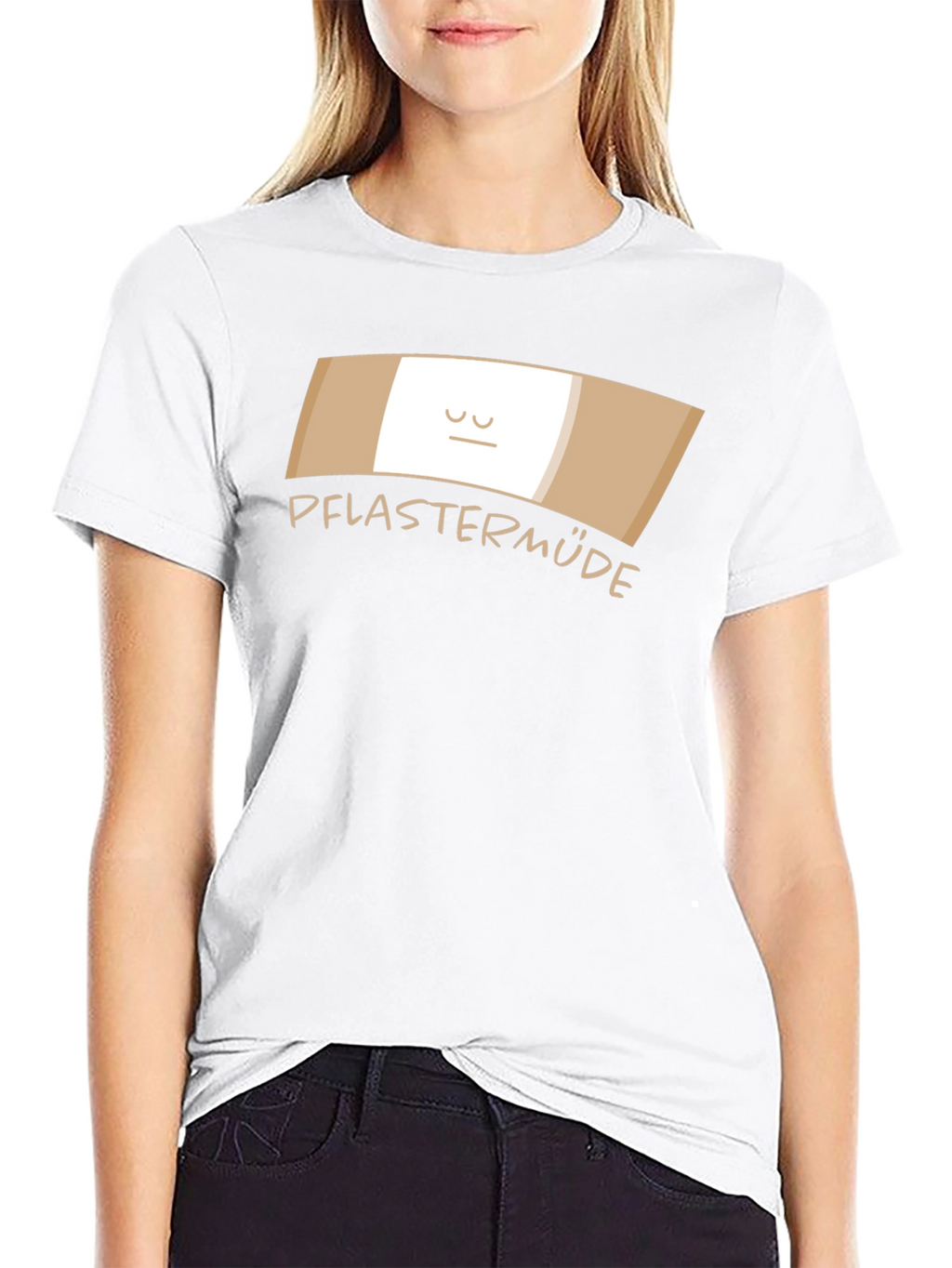 Pflastermude Cartoon Bandage Graphic T-Shirt