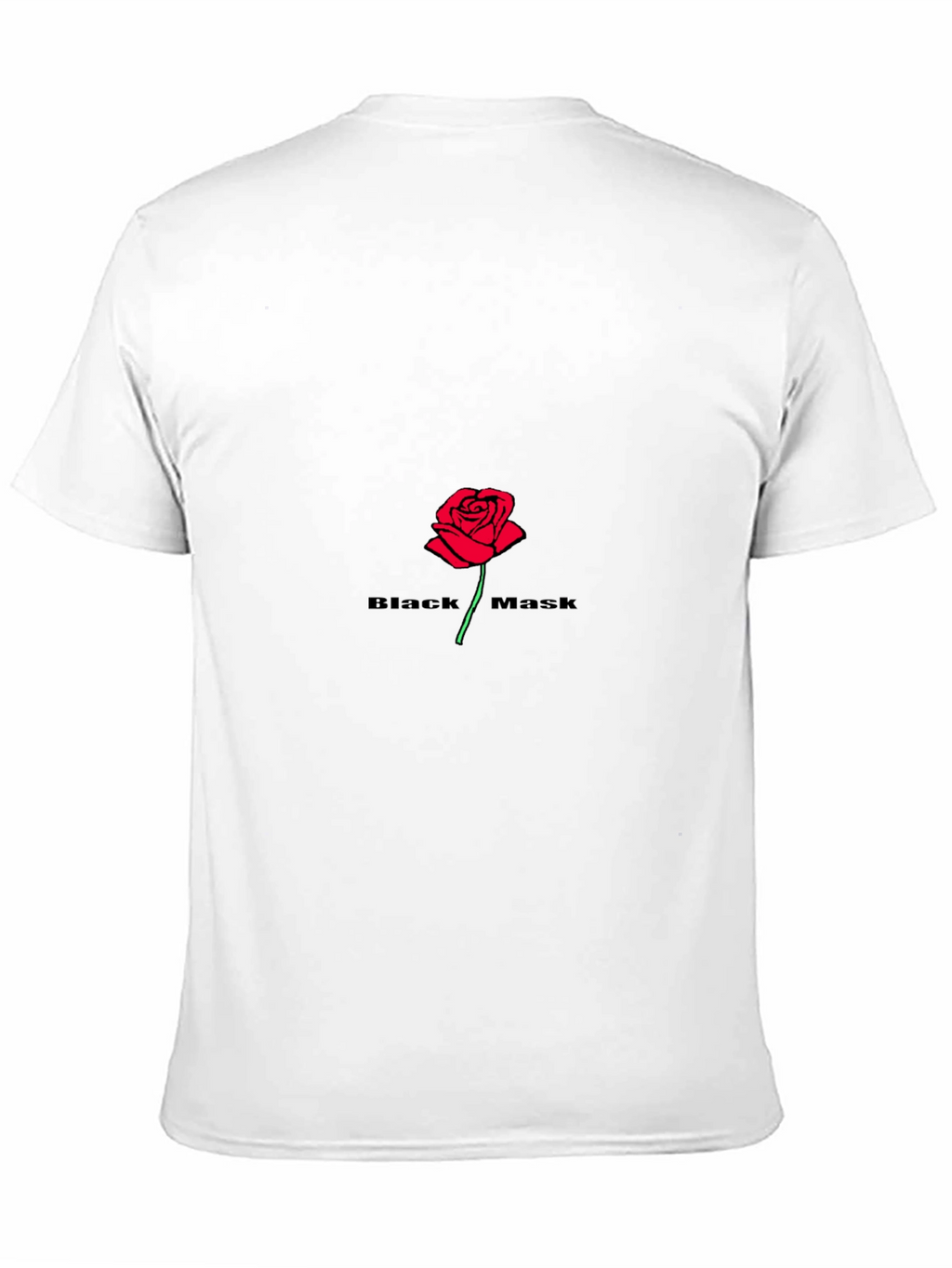 Black Mask Rose Graphic T-Shirt