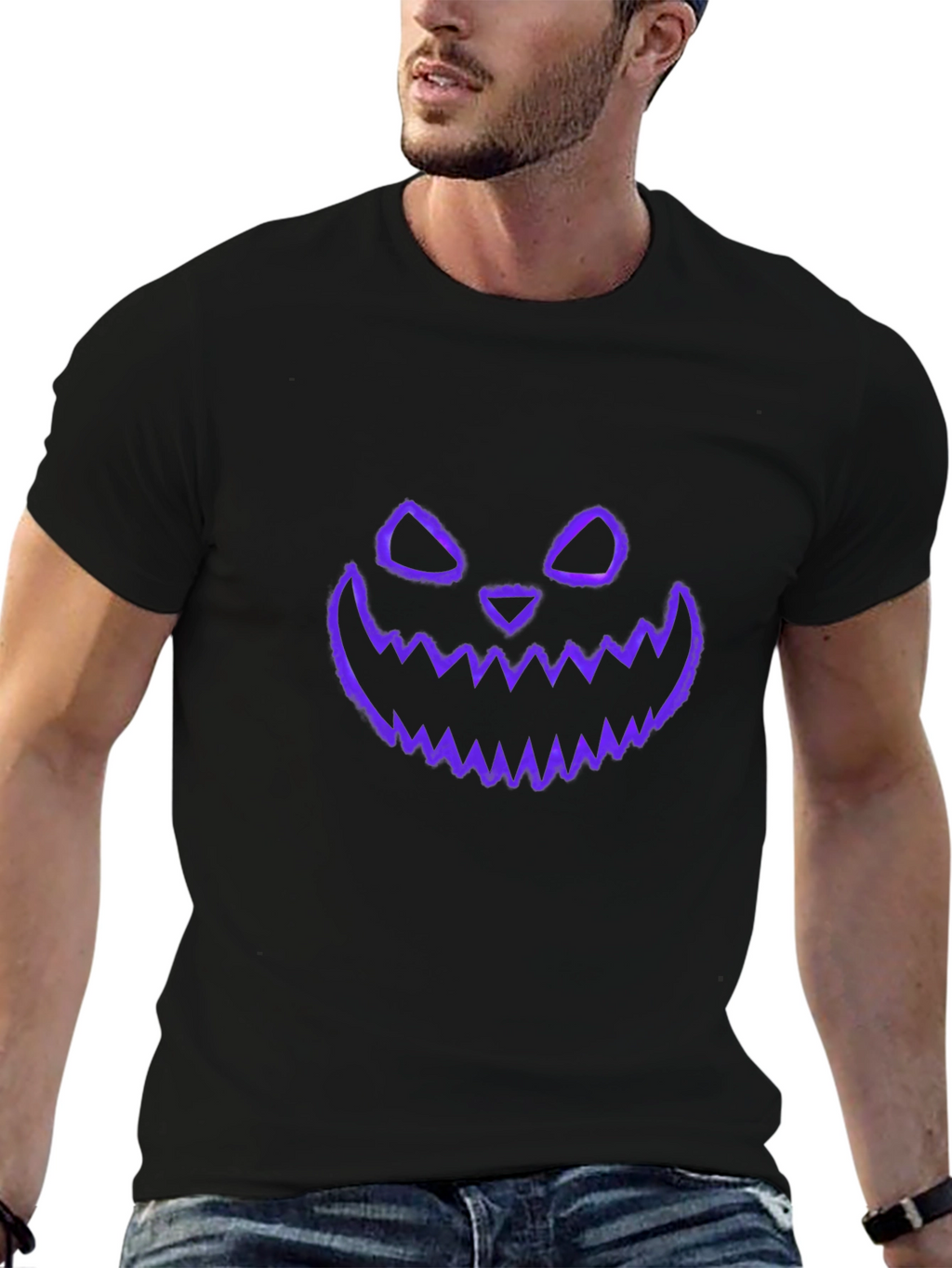 Spooky Purple Halloween T-Shirt