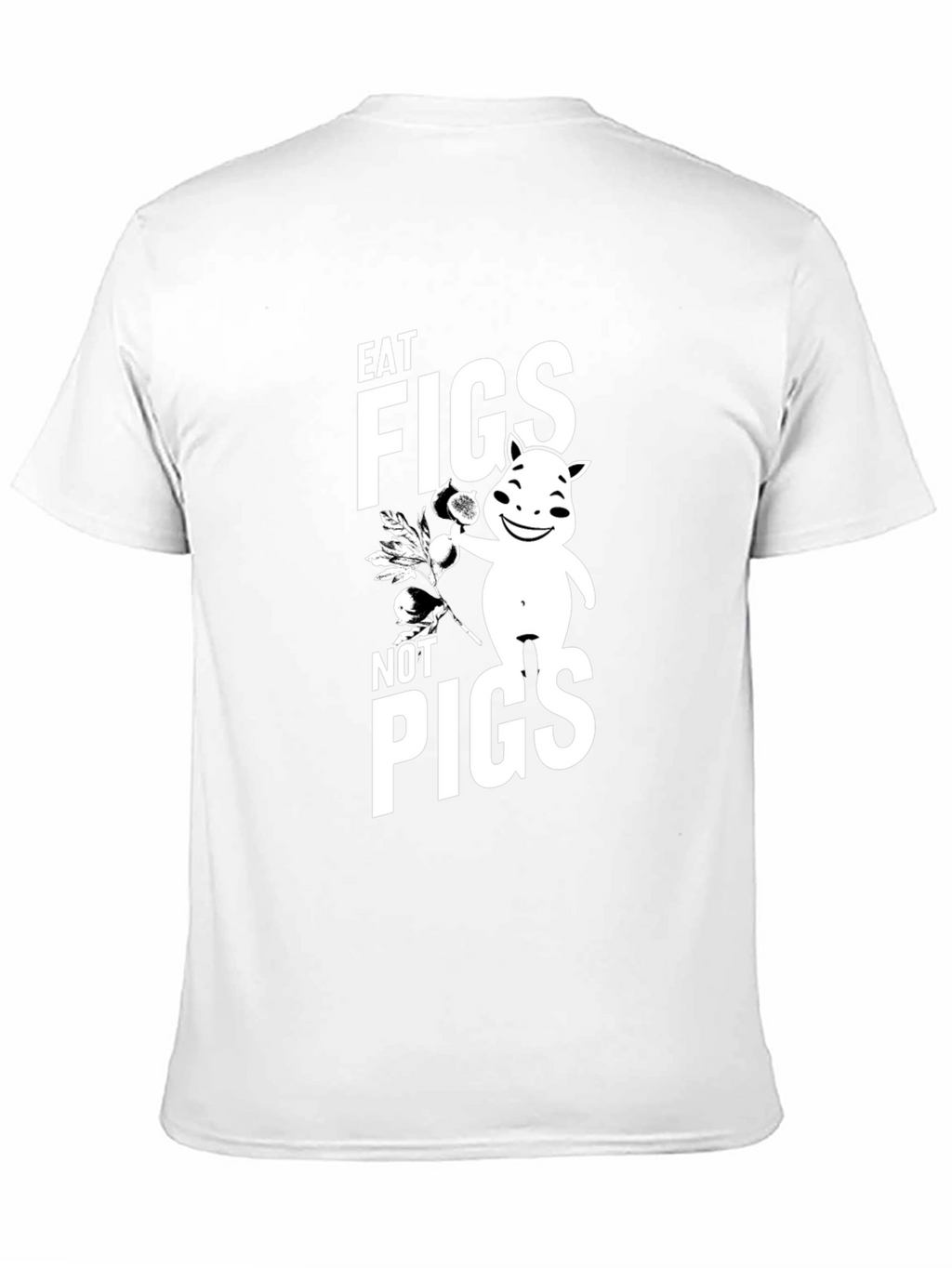 Eat Figs Not Pigs Graphic T-Shirt Vegan Tee