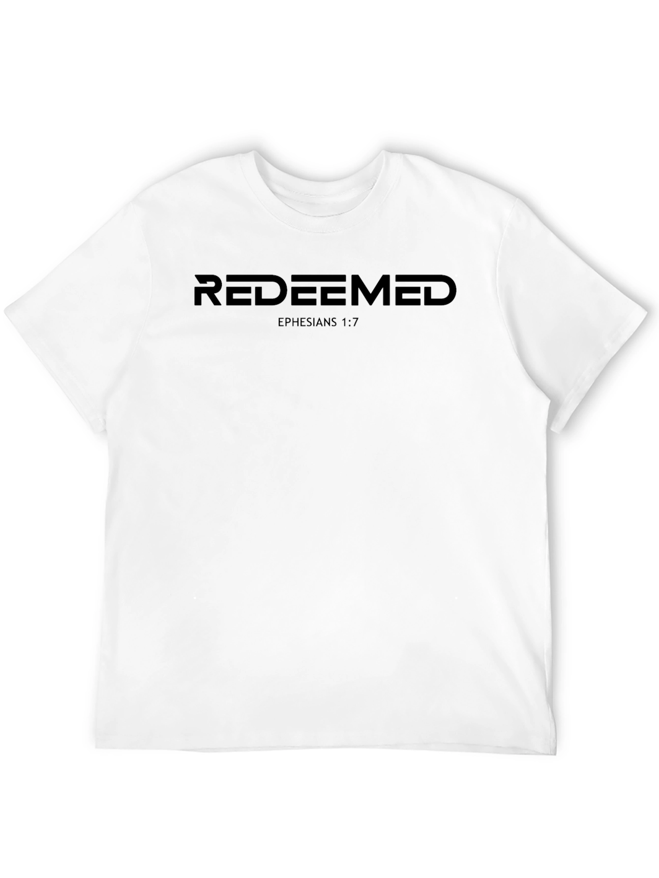Redeemed Graphic Tee - Ephesians 1:7 Christian Shirt