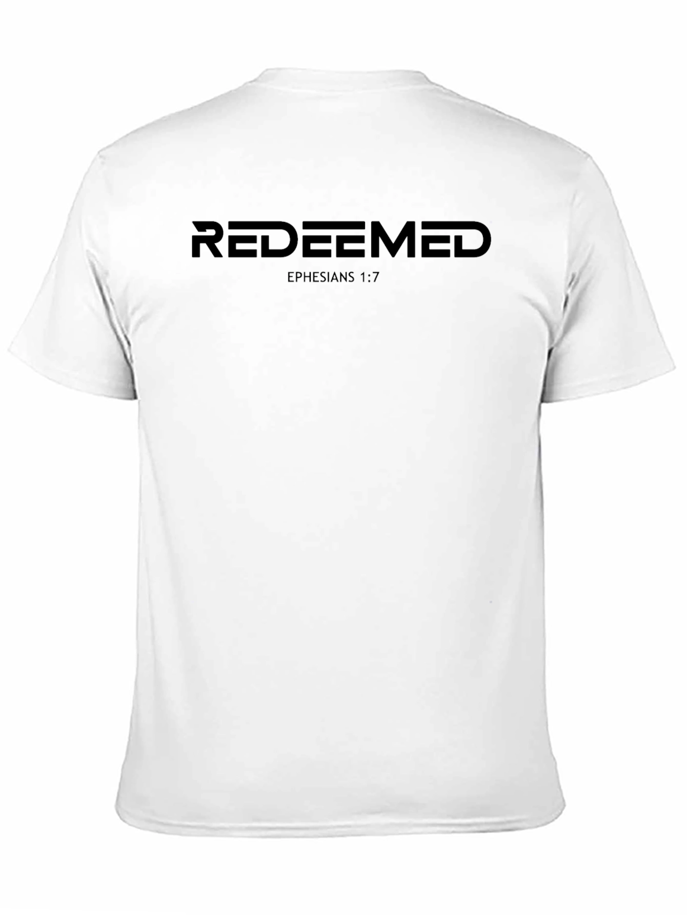 Redeemed Graphic Tee - Ephesians 1:7 Christian Shirt